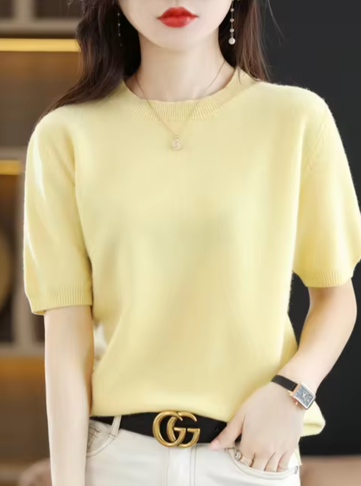 Women's Short-Sleeve Sweater