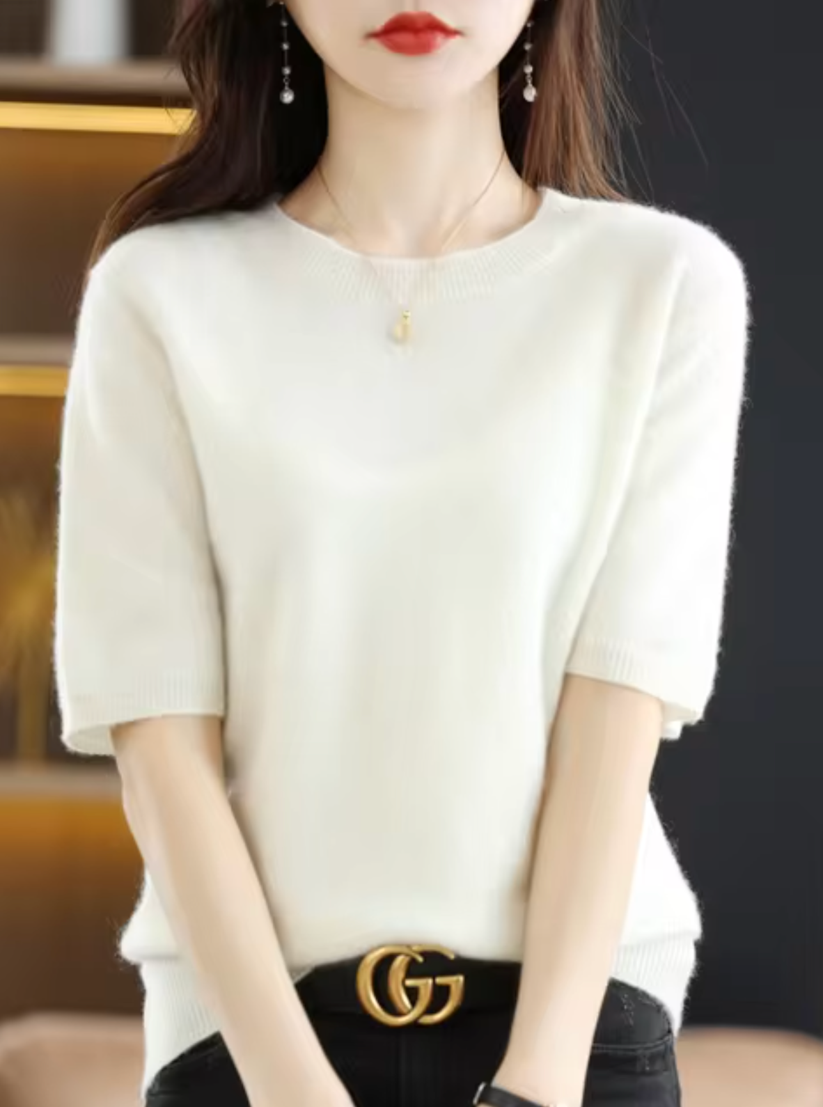 Women's Short-Sleeve Sweater