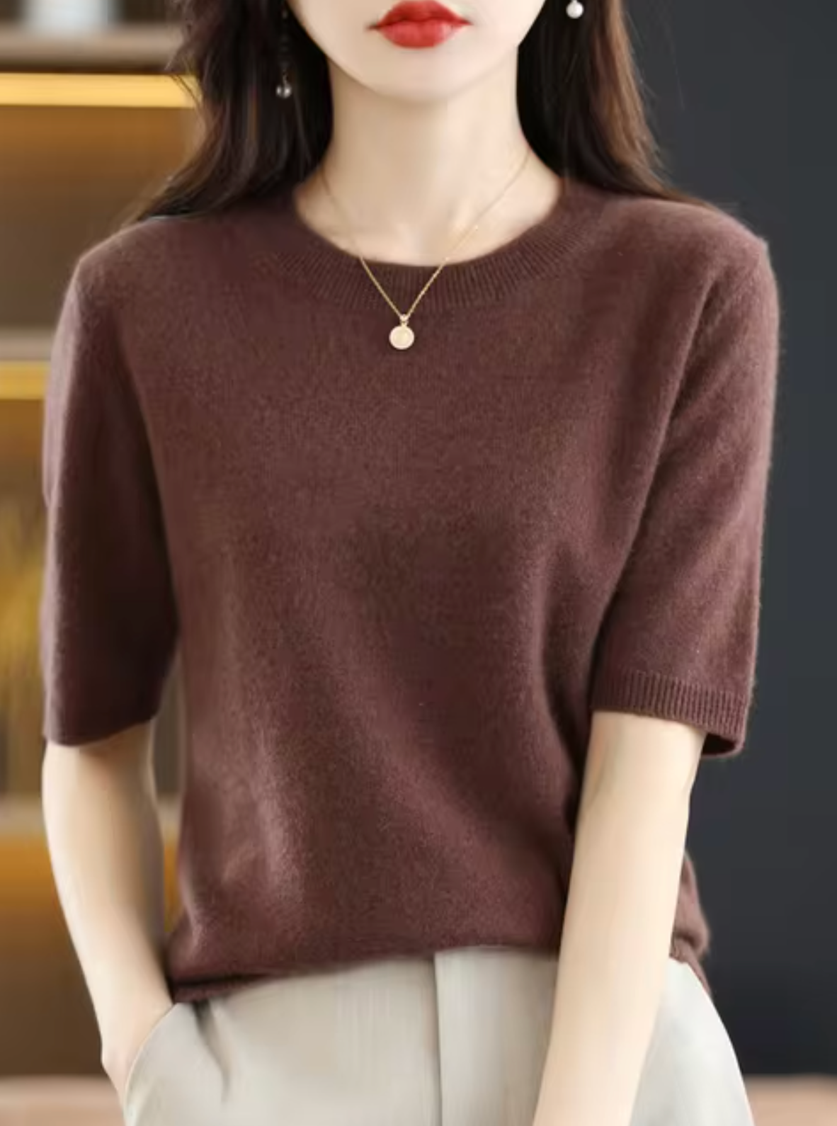Women's Short-Sleeve Sweater