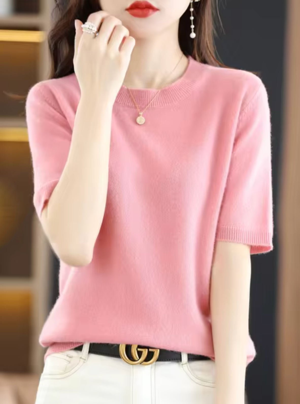 Women's Short-Sleeve Sweater