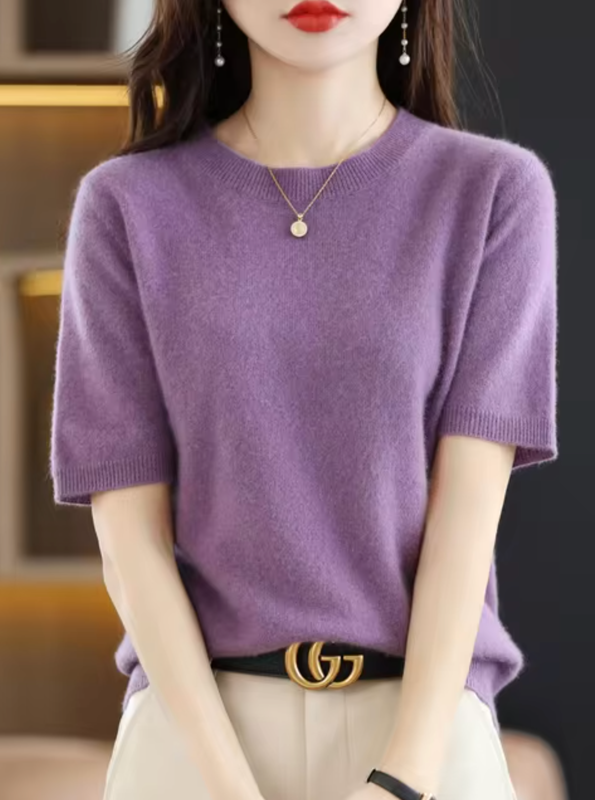 Women's Short-Sleeve Sweater