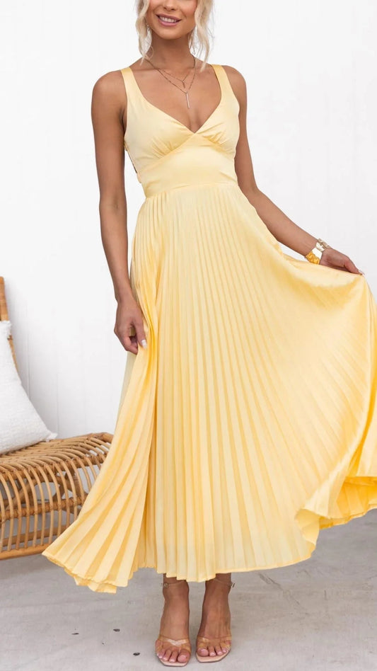 Women's Sleeveless A-Line Maxi Dress