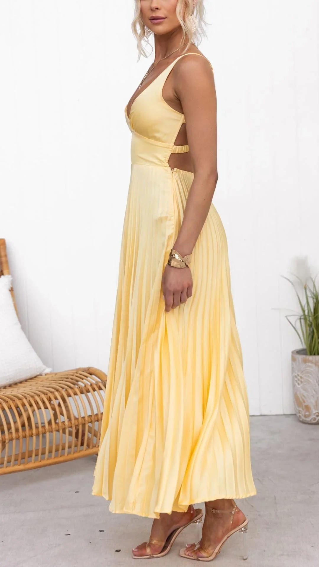 Women's Sleeveless A-Line Maxi Dress