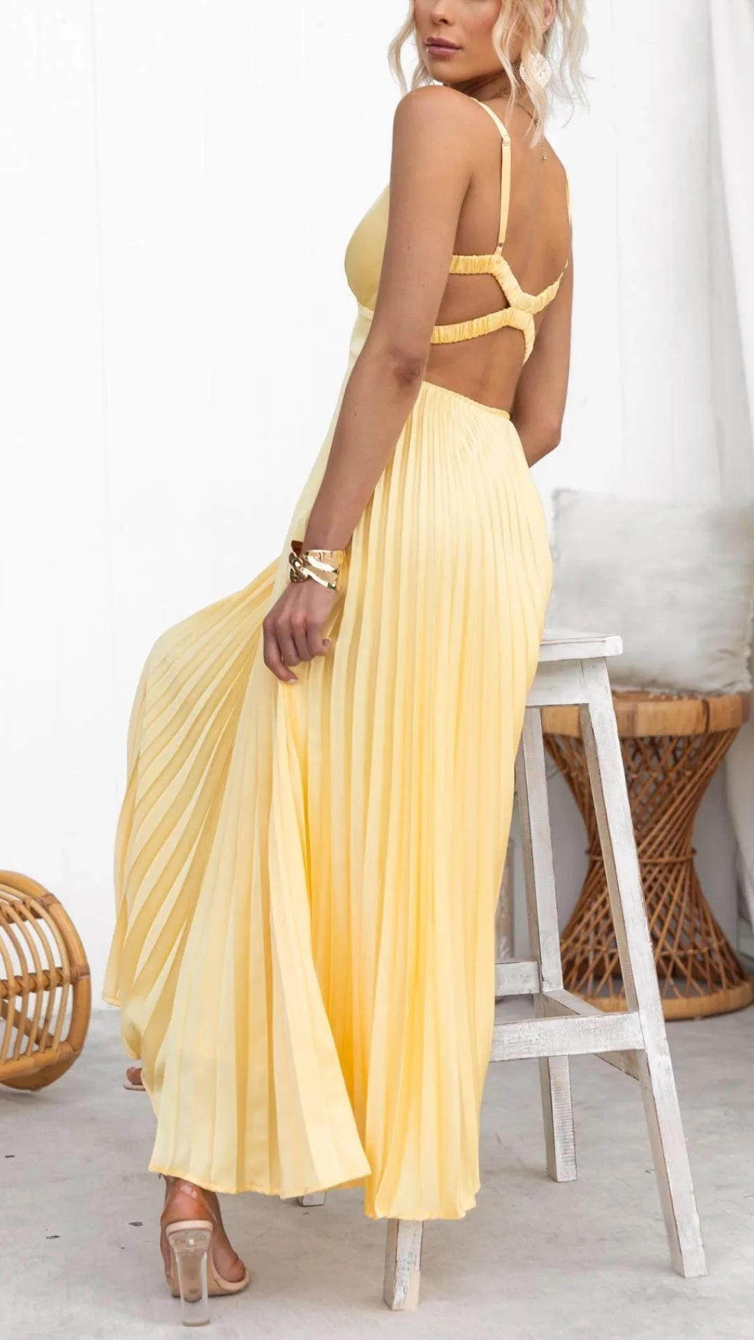 Women's Sleeveless A-Line Maxi Dress