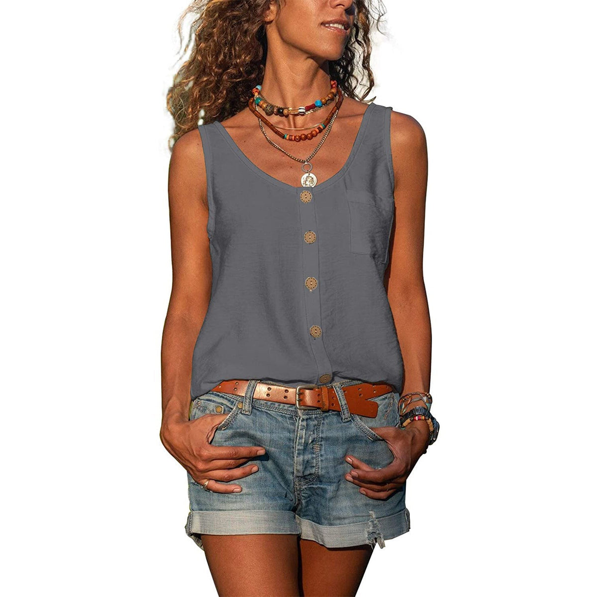 Women's Slim Fit Breathable Ibiza Style Top