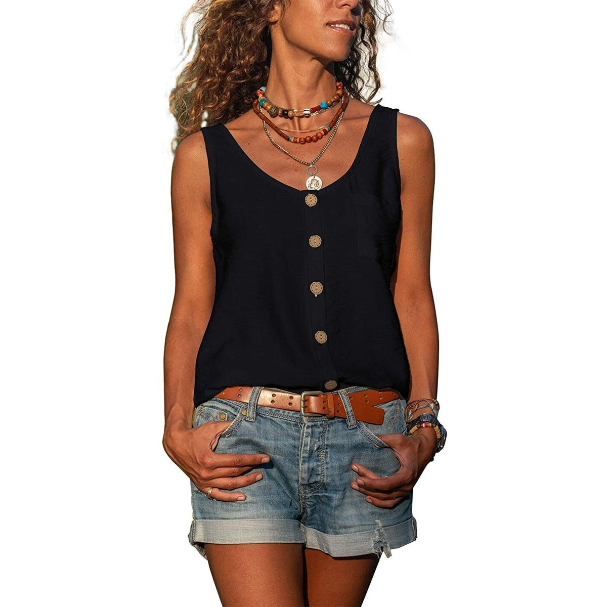 Women's Slim Fit Breathable Ibiza Style Top