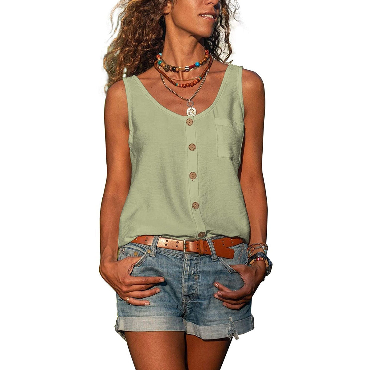 Women's Slim Fit Breathable Ibiza Style Top