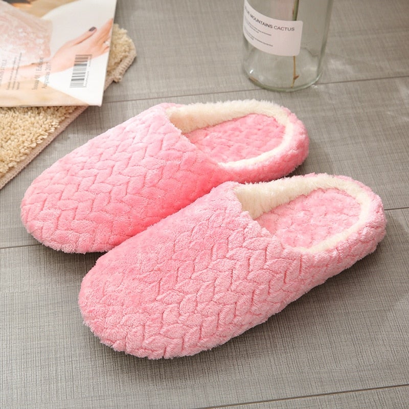 Women's Slippers with Fluffy and Non-Slip Sole