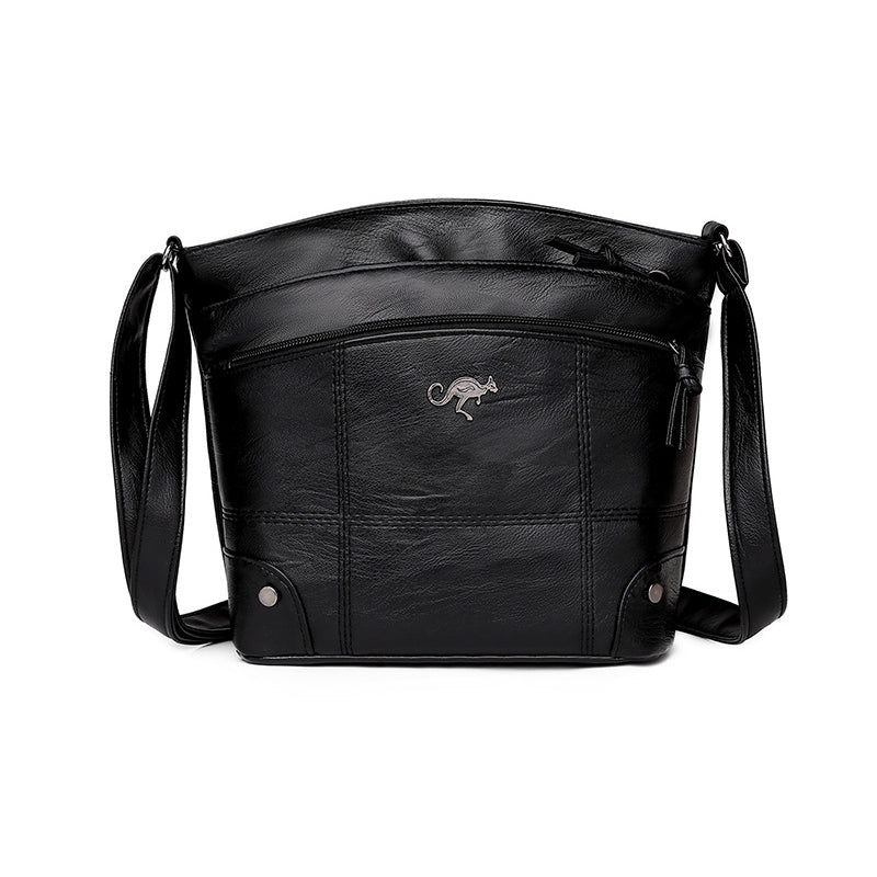 Women's Soft Multi-Compartment Messenger Shoulder Bag