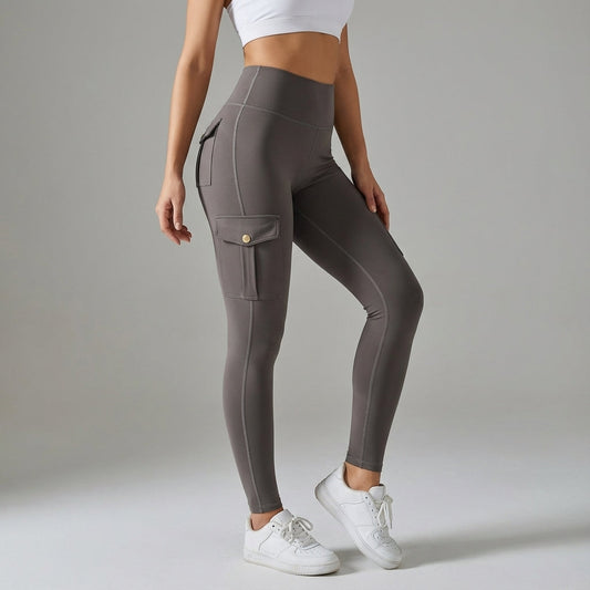 Women's Sporty Cargo Leggings with Pockets