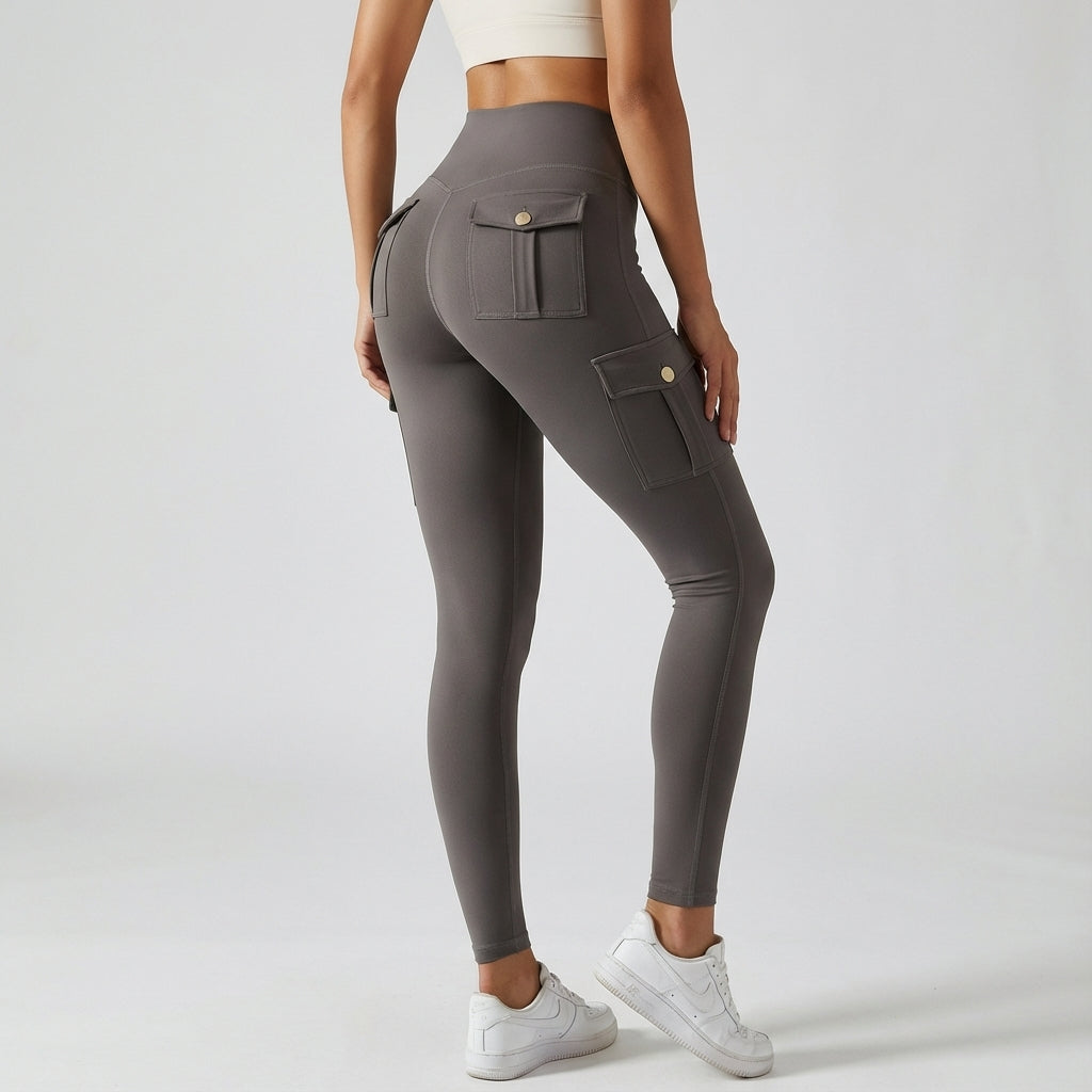 Women's Sporty Cargo Leggings with Pockets