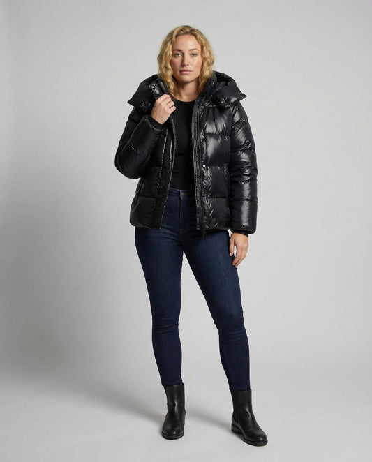 Women's Sporty Hooded Puffer Jacket