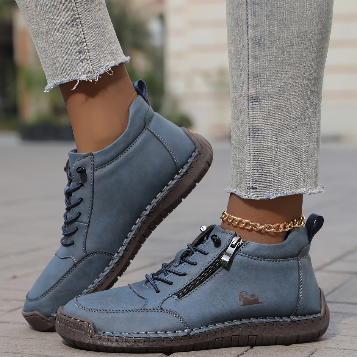 Women’s Spring Zip-Up Walking Sneakers – Lightweight, Comfortable & Supportive
