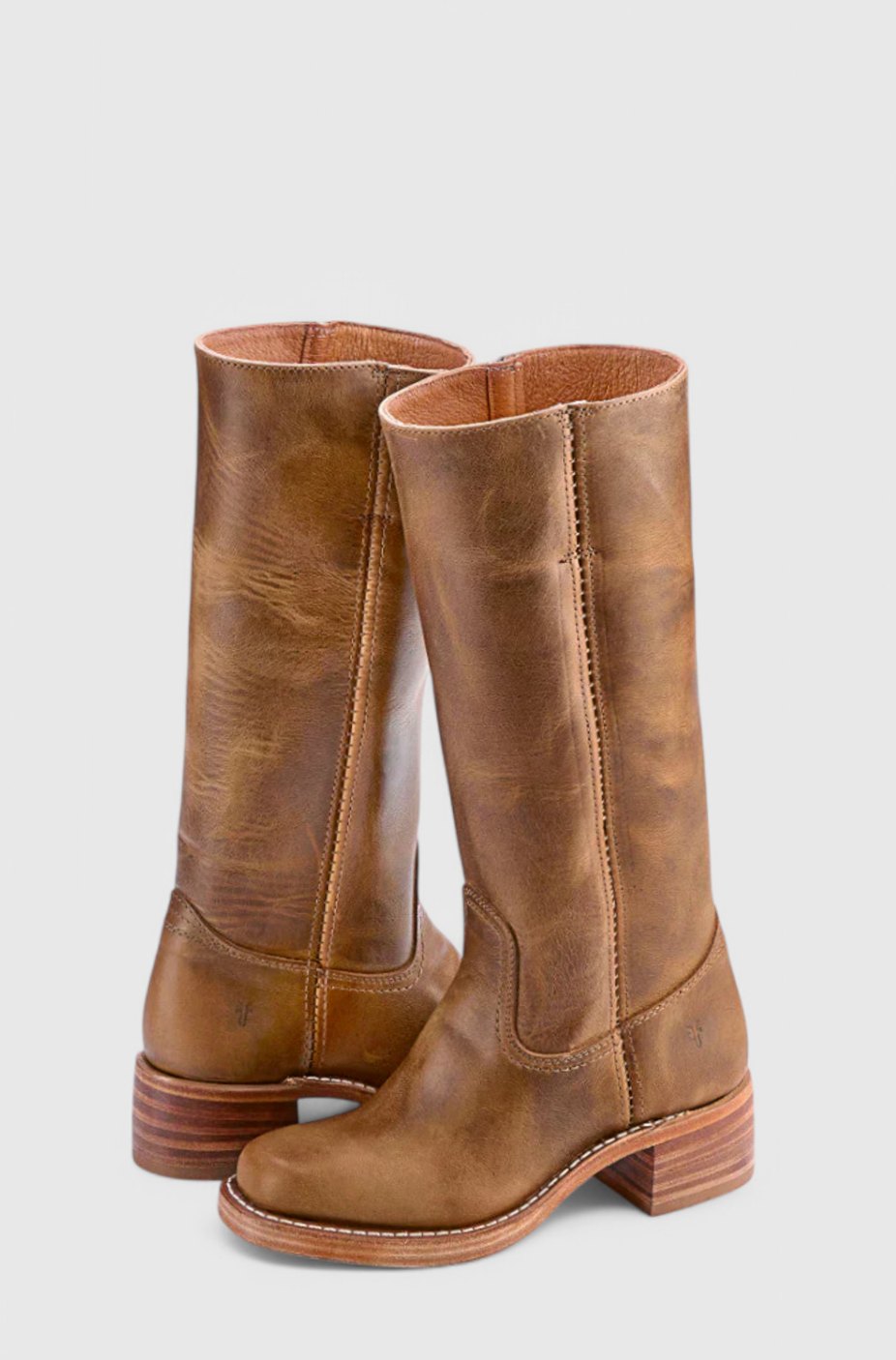 Women's Stacked-Heel Knee-High Boots