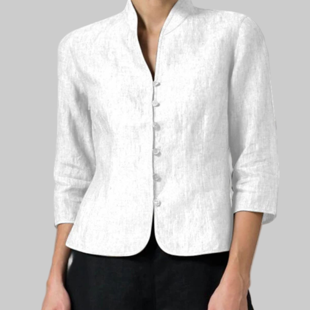 Women's Stand-Collar Blouse