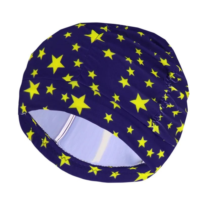 Women's Stretch Turban Swim Cap for Long Hair