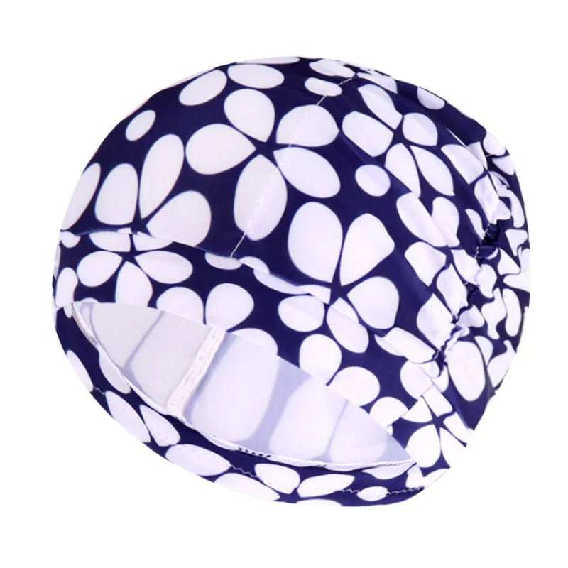 Women's Stretch Turban Swim Cap for Long Hair