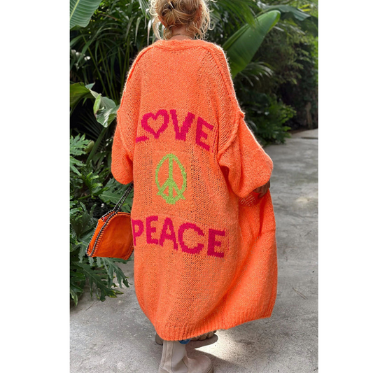Women's Stylish Autumn Peace Cardigan
