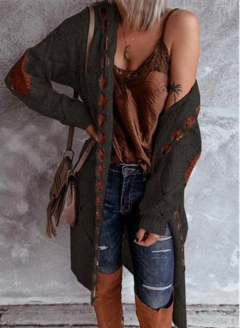 Women's Stylish Long Hooded Cardigan | Comfortable