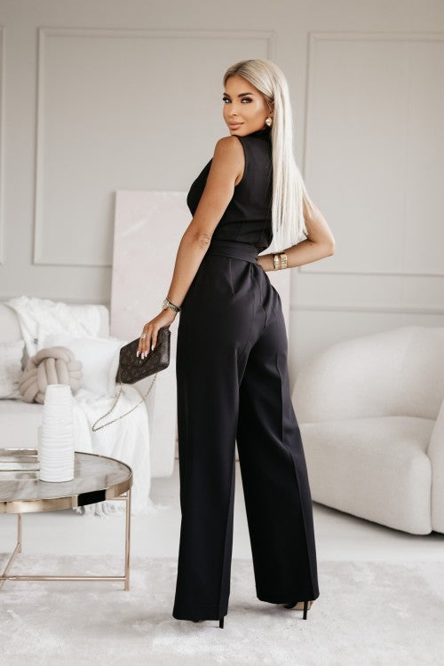 Women's Stylish Sleeveless V-Neck Jumpsuit