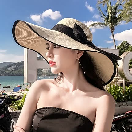 Women's Summer Sun Hat - Elegant with Optimal Sun Protection