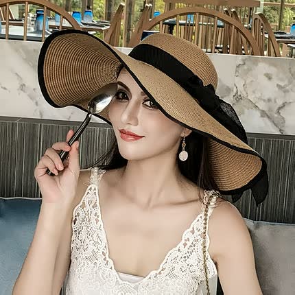 Women's Summer Sun Hat - Elegant with Optimal Sun Protection