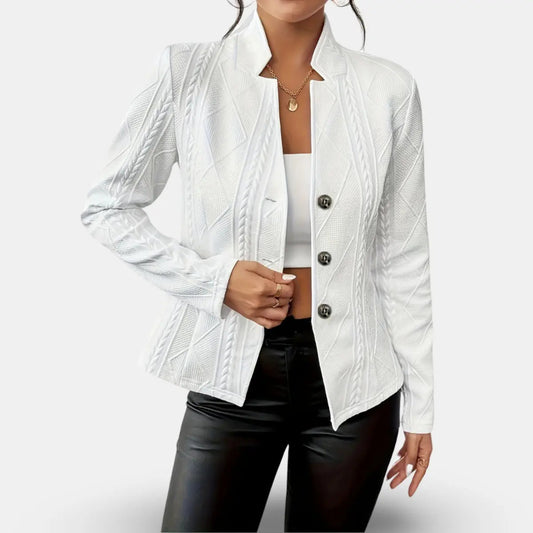 Women's Tailored Blazer with Flattering Fit for Business or Evening