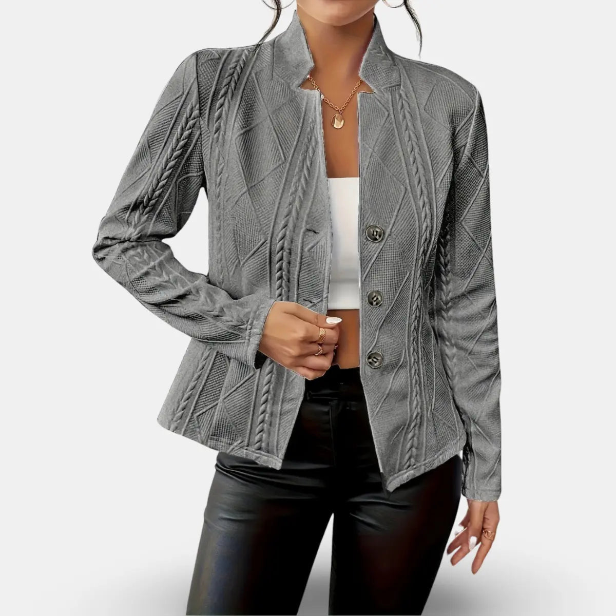 Women's Tailored Blazer with Flattering Fit for Business or Evening