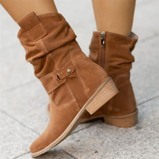Women's Trendy Low-Heel Ankle Boots