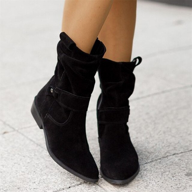 Women's Trendy Low-Heel Ankle Boots