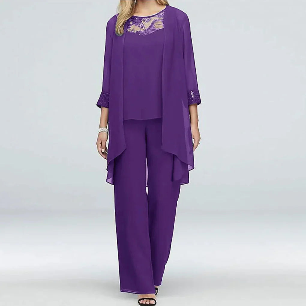 Women's Two-Piece Set - Coordinated Modern Style