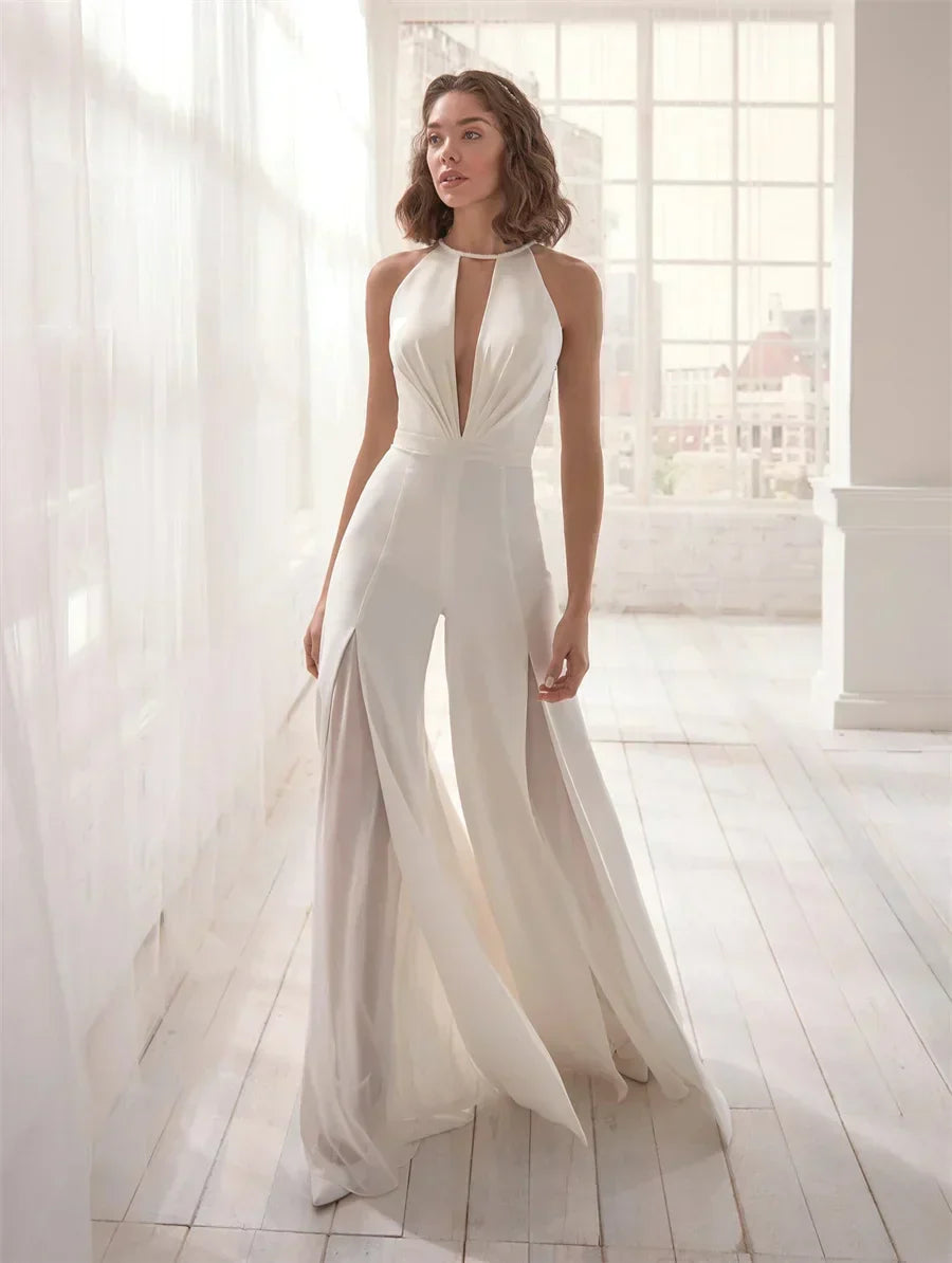 Women's V-Neck Jumpsuit