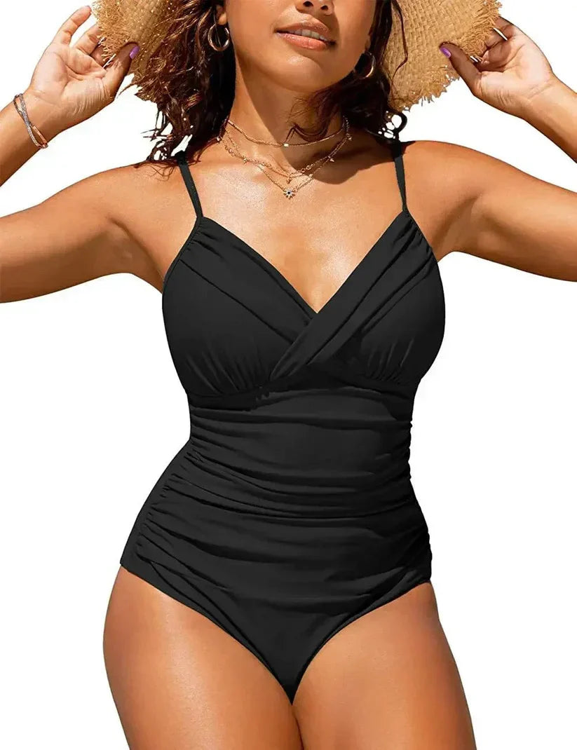 Women's V-Neck Push-Up Swimsuit