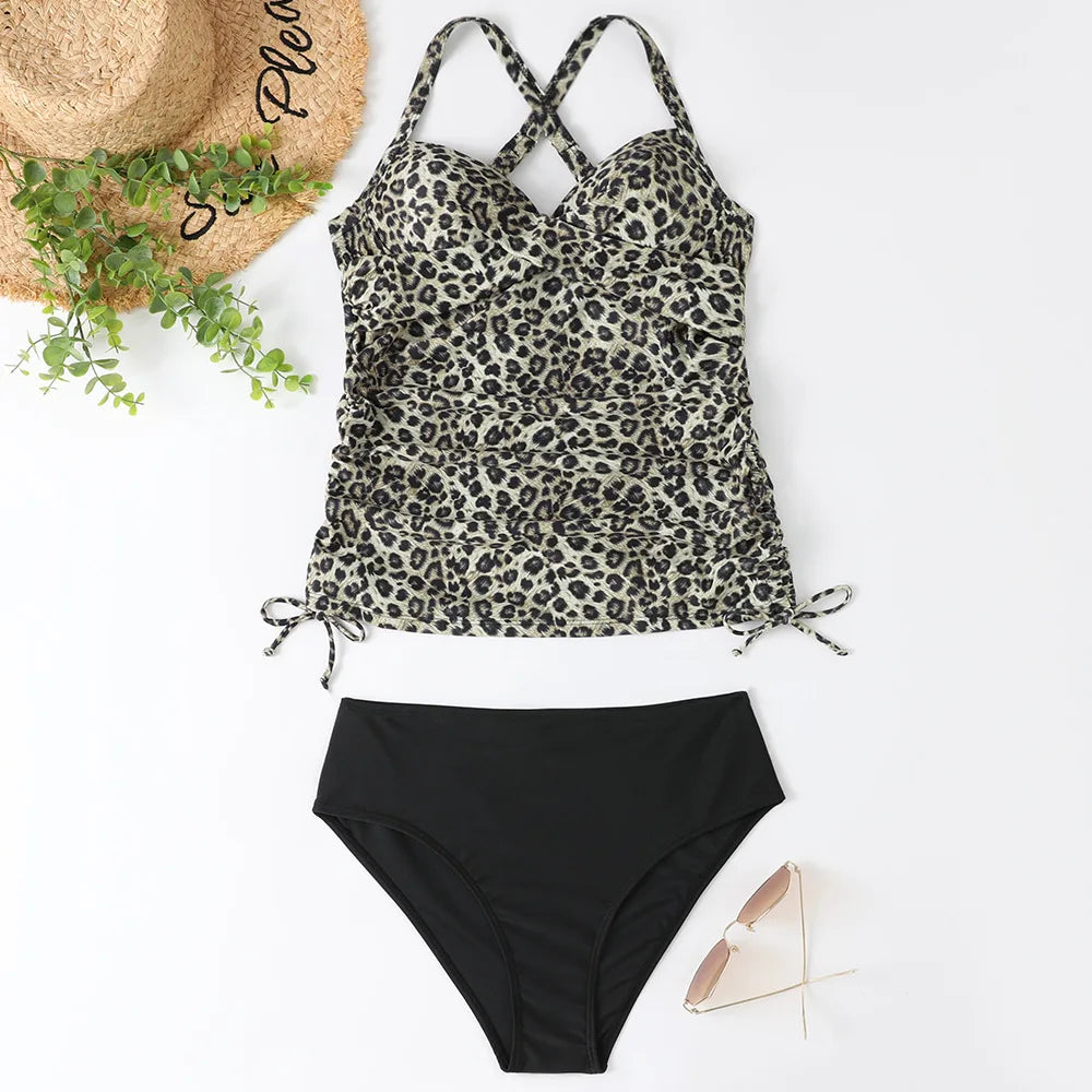 Women's V-Neck Tankini Set - Flattering & Comfortable