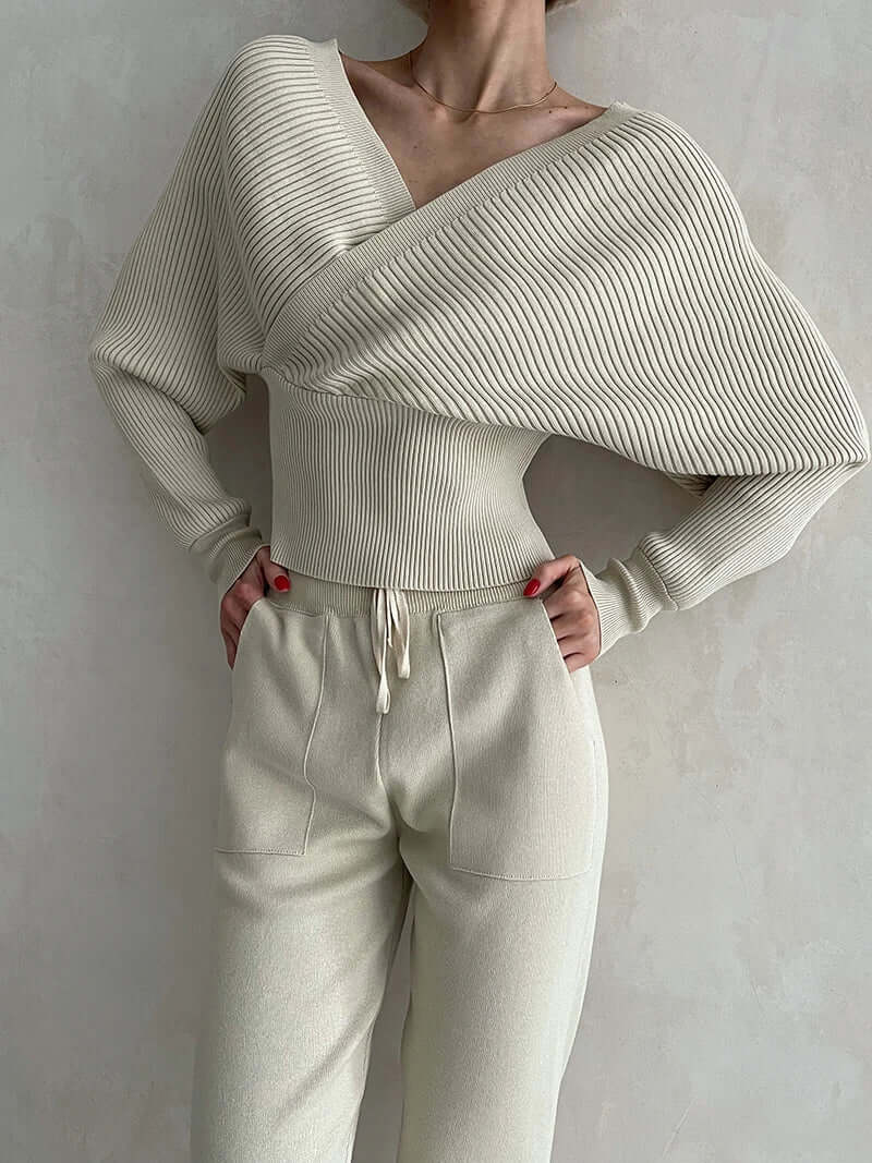 Women's V-Neck Wrap Sweater