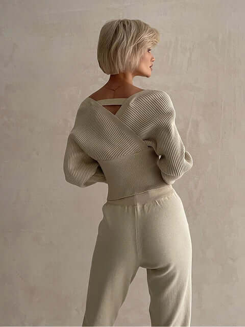 Women's V-Neck Wrap Sweater