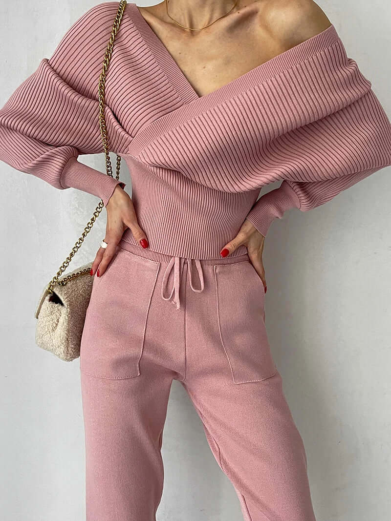 Women's V-Neck Wrap Sweater