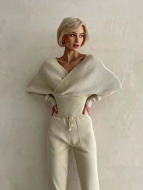 Women's V-Neck Wrap Sweater