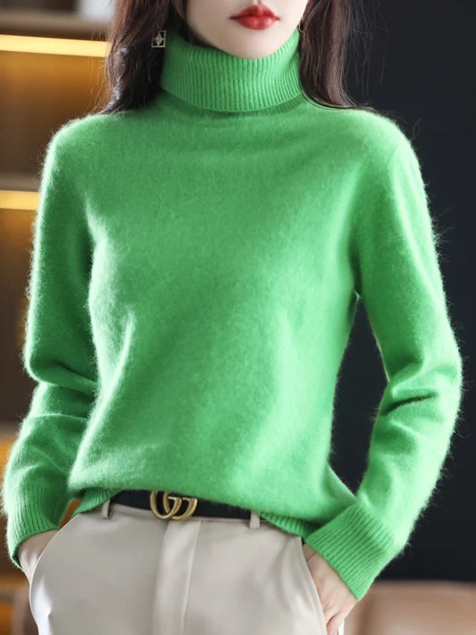 Women's Warm Slim-Fit Turtleneck Sweater
