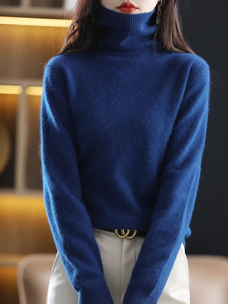 Women's Warm Slim-Fit Turtleneck Sweater