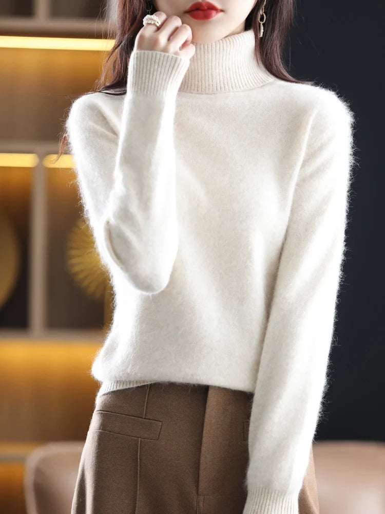 Women's Warm Slim-Fit Turtleneck Sweater