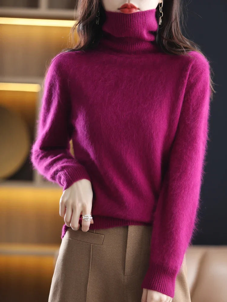 Women's Warm Slim-Fit Turtleneck Sweater