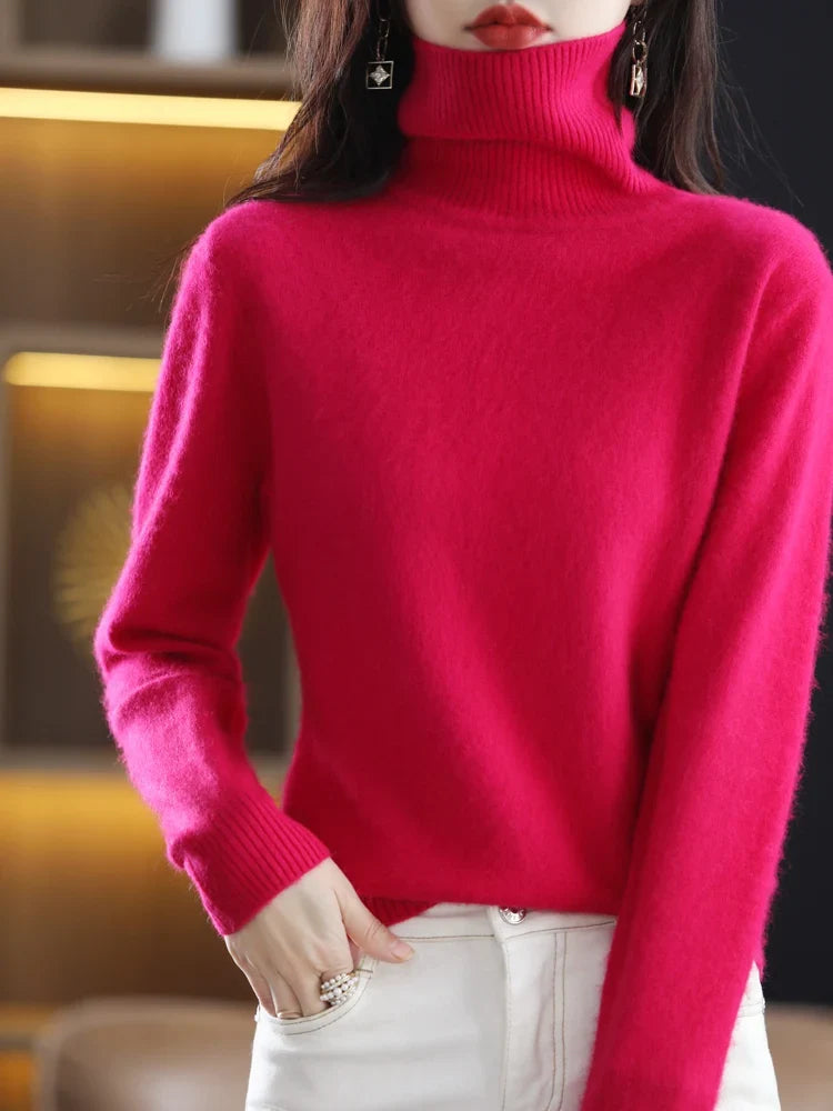 Women's Warm Slim-Fit Turtleneck Sweater