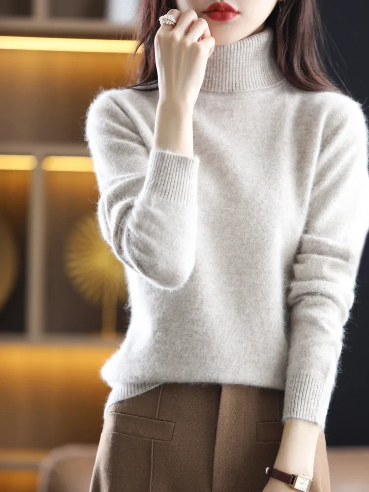 Women's Warm Slim-Fit Turtleneck Sweater