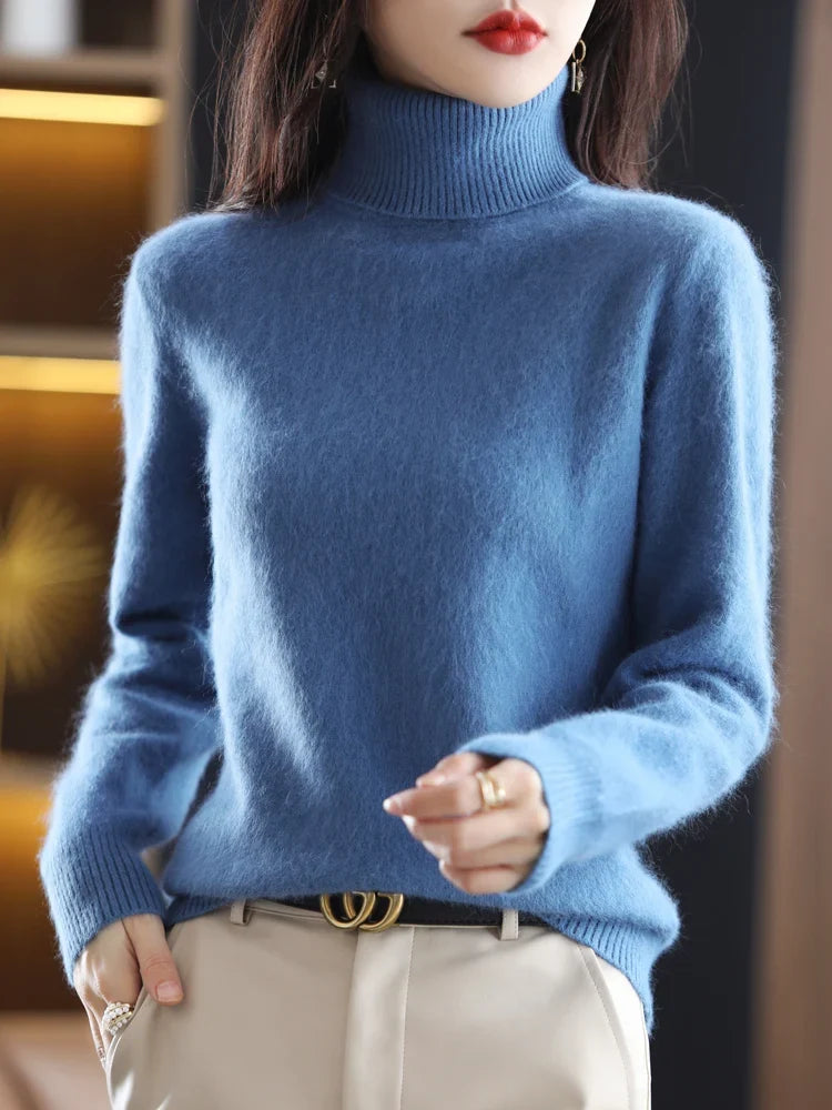 Women's Warm Slim-Fit Turtleneck Sweater