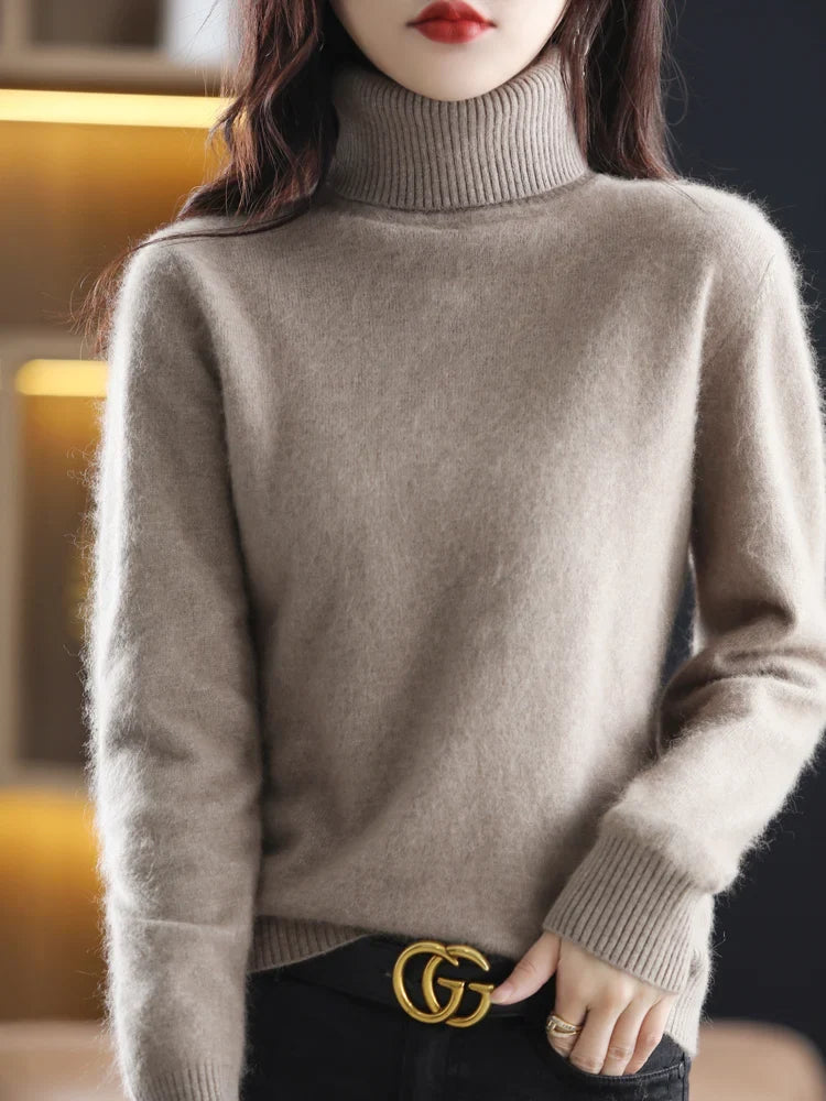Women's Warm Slim-Fit Turtleneck Sweater