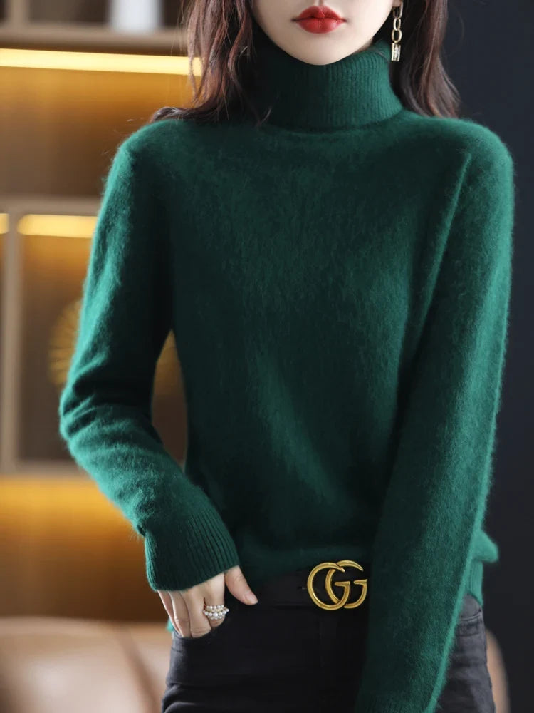 Women's Warm Slim-Fit Turtleneck Sweater