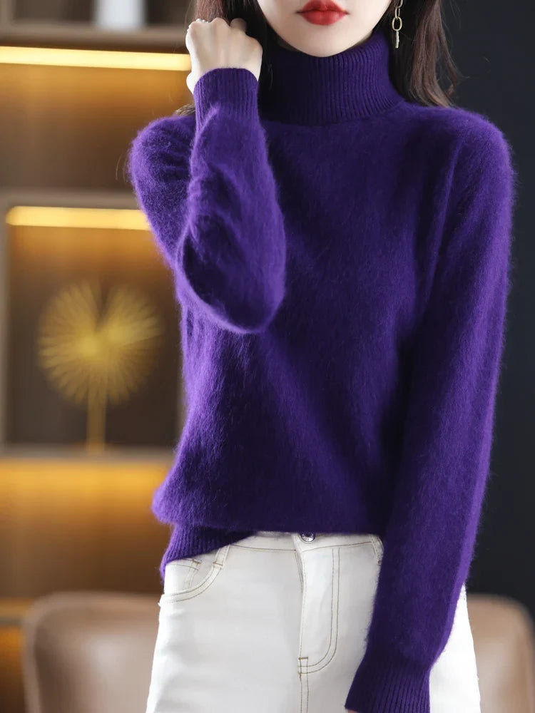 Women's Warm Slim-Fit Turtleneck Sweater