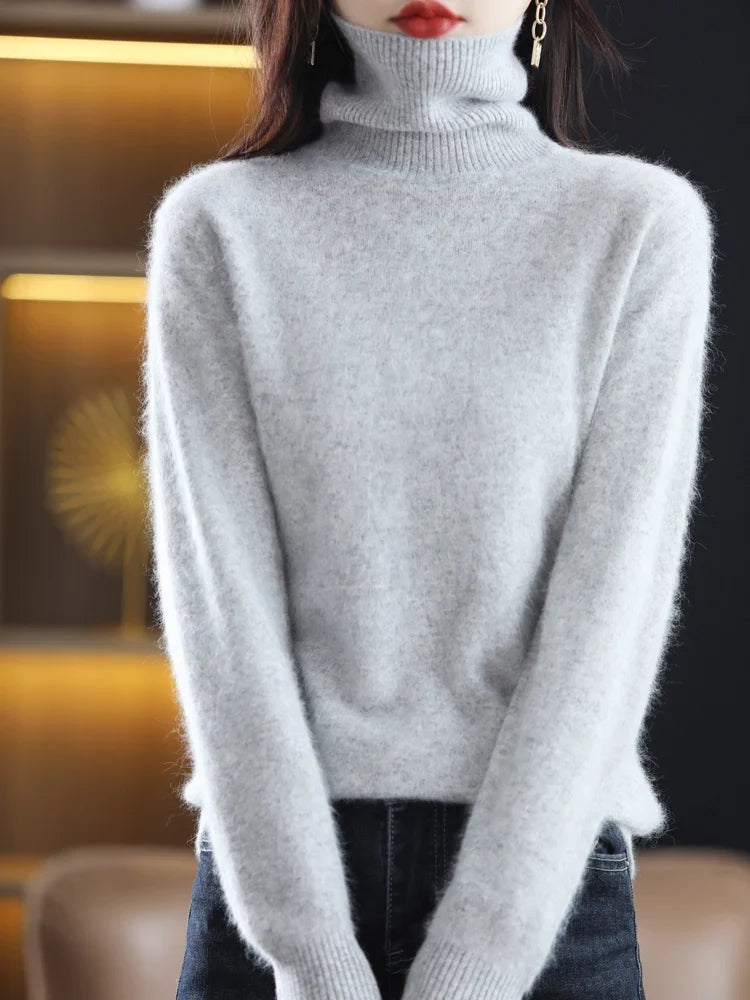Women's Warm Slim-Fit Turtleneck Sweater