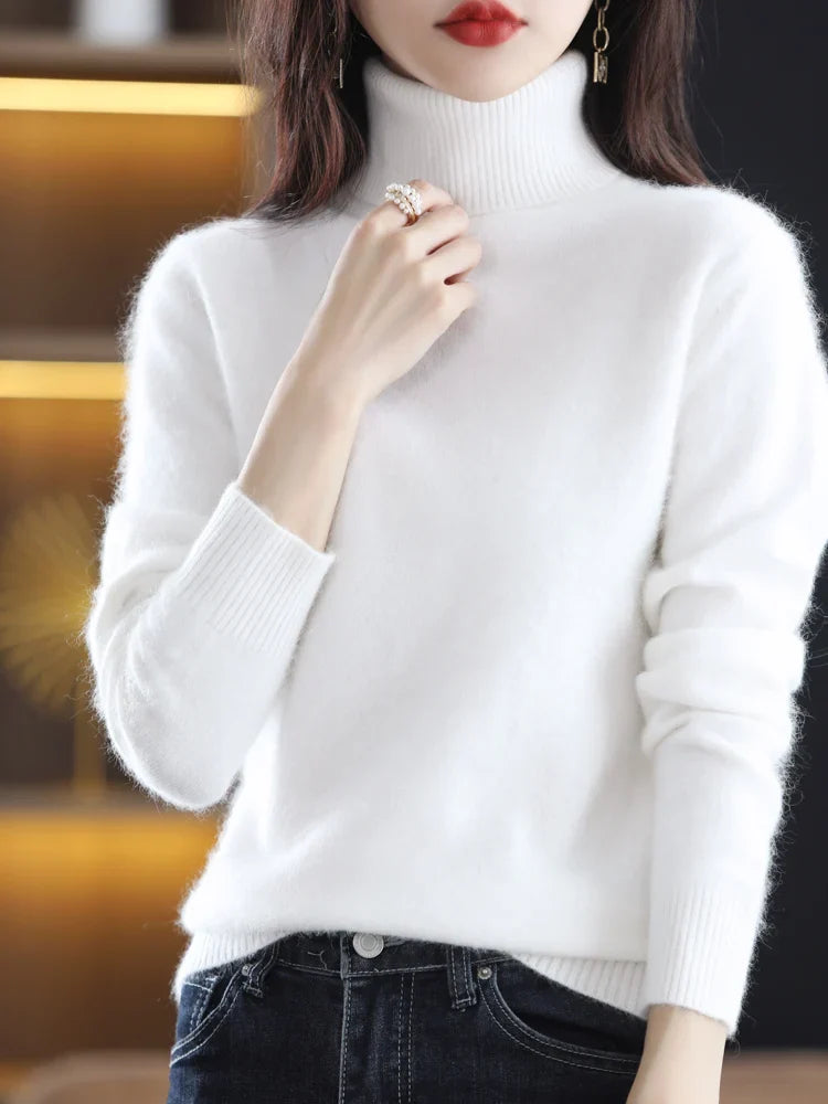 Women's Warm Slim-Fit Turtleneck Sweater